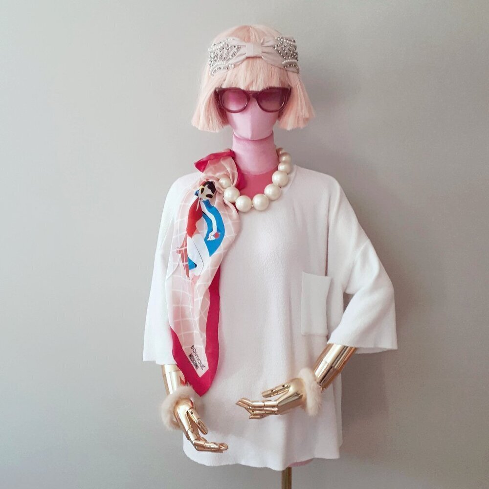 EUC Zara off-white soft-feel top, S